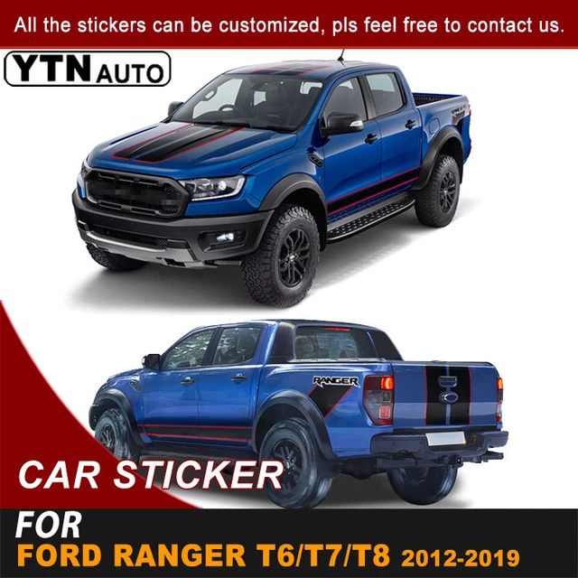 Strips with logo sticker for Ford Ranger side