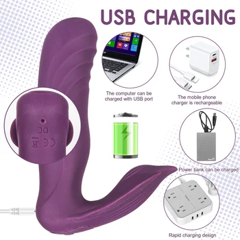 Dildo 10 Speed Vibrating Pulse Vibrator with Female Stimulator Vaginal Wall G spot Clitoris Stimulation Wearable Panties Sex Toy 5
