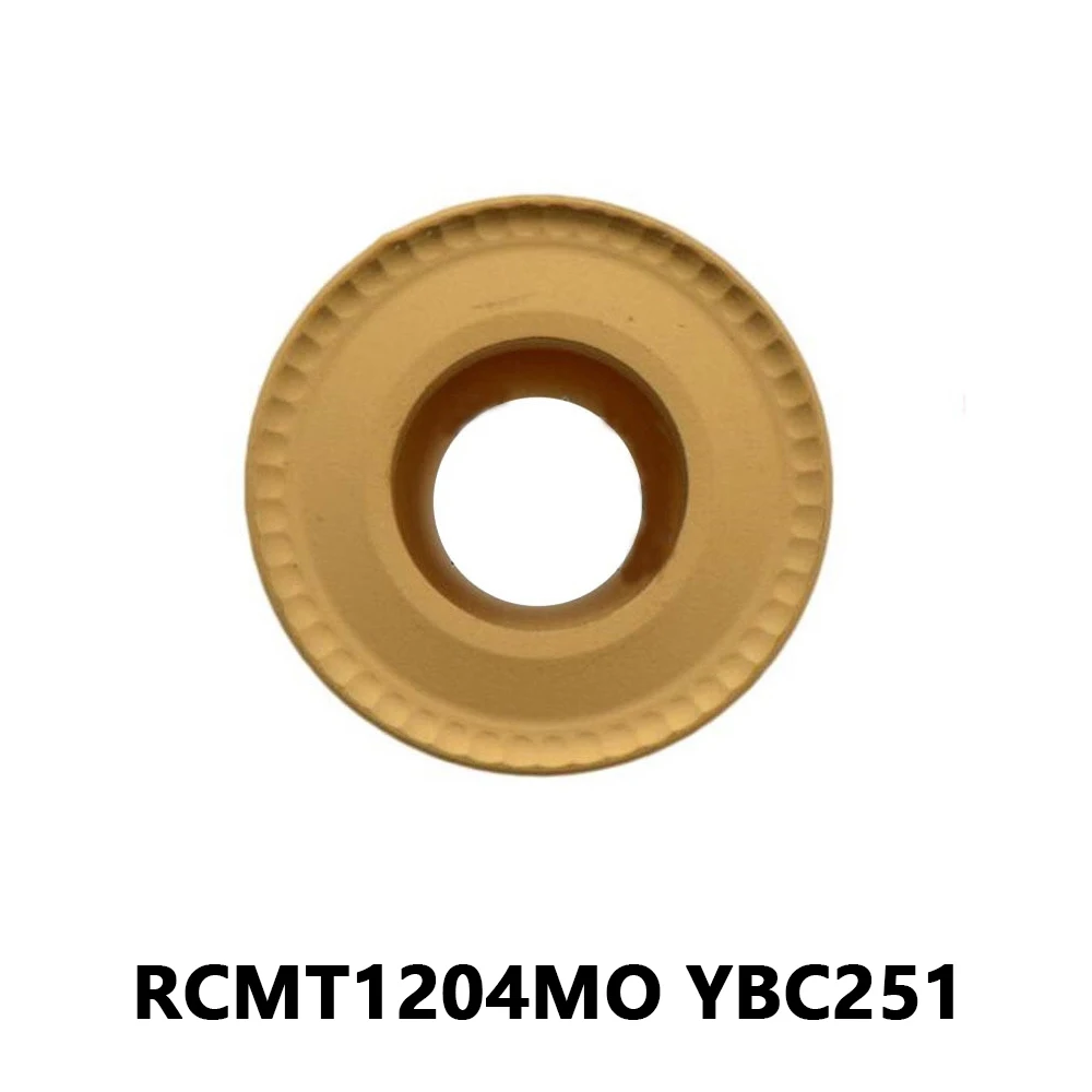 

RCMT RCMT1204 карбидные вставки с ЧПУ для резки RCMT1204MO YBC251 для обработки стали токарный станок фрезерный станок с ЧПУ внешний токарный инструмент