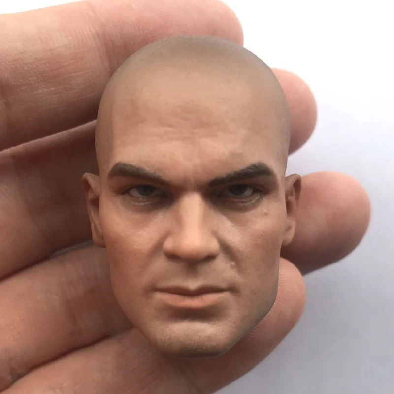 

In Stock 1/6 Scale Killer 47 Hitman Battle War PVC Male Soldier Head Carving Fit 12'' Action Figure Body Dolls