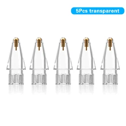 Premium Transparent Replacement Nib for Apple Pencil - Durable 2H 2B Tip (5Pcs Transparent)