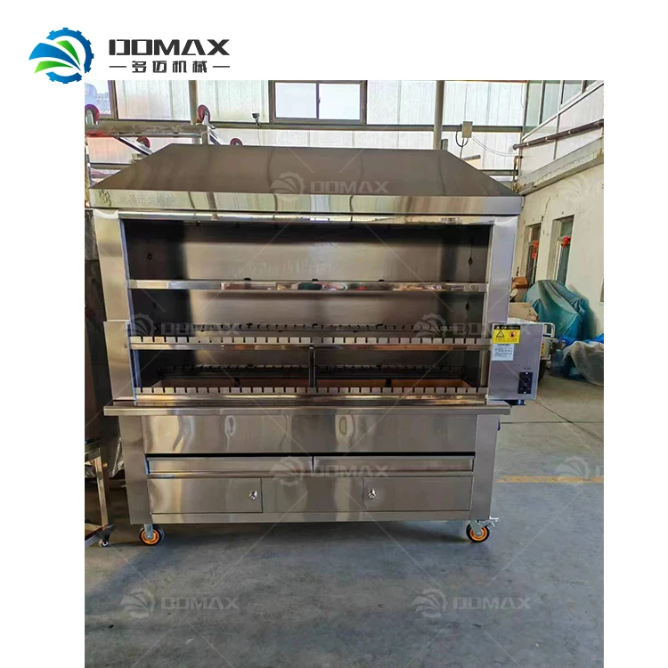 New Type Barbecue Machine Gas Brazil Rotary Barbecue Stove Machine Lamb Kebab Fish Charcoal Grill Machine 5