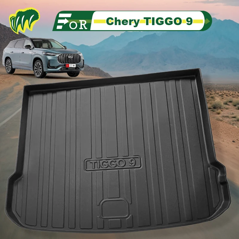 

For Chery TIGGO 9 2023 2024 5 7 seats Custom Fit Car Trunk Mat All Season Black Cargo Mat 3D Shaped Laser Measured Trunk Liners