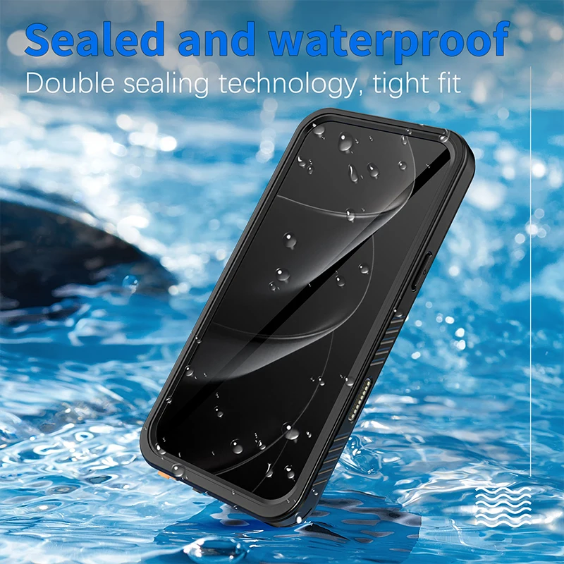 Outdoor Waterproof and Shockproof Protective Phone Case - 360° Full Body Dust Cover