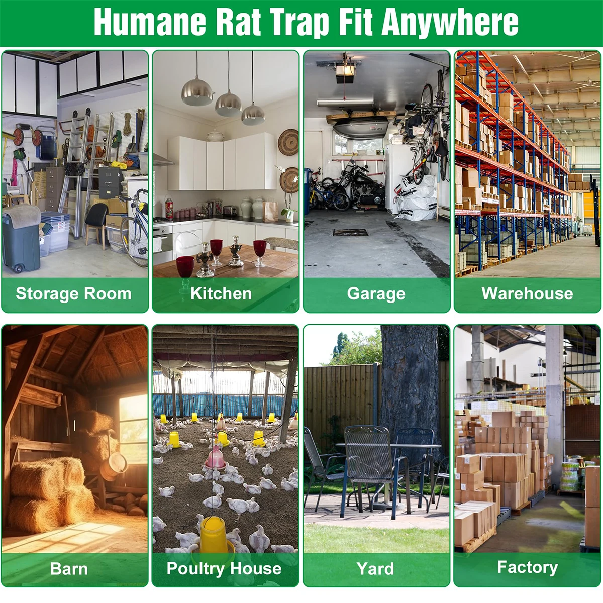 Mouse Rat Trap for Rodent Animal Pest Control Home Garden