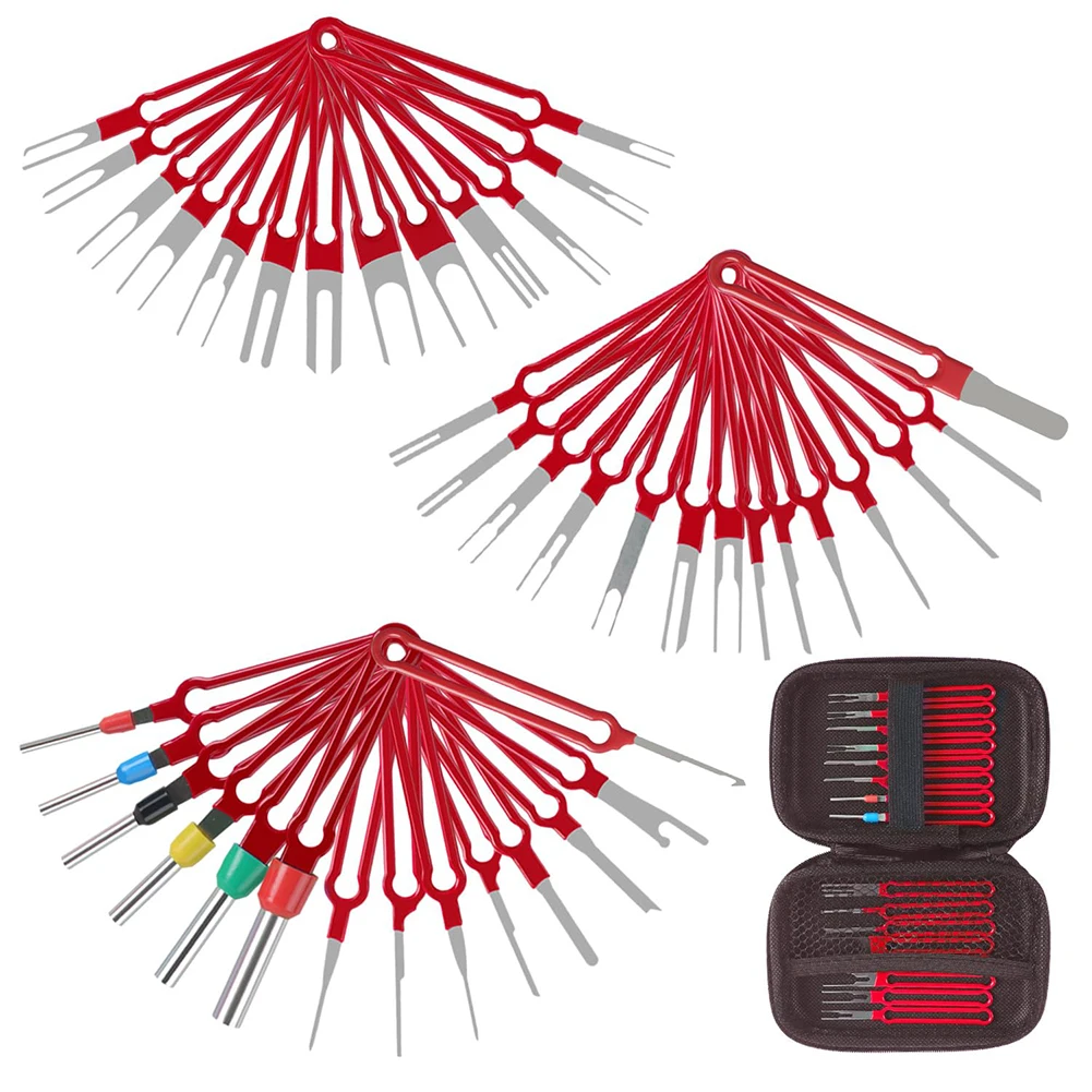 

Car Terminal Removal Tool Wire Plug Connector Extractor Puller Release Pin Extractor Kit for Car Plug Repair Tool