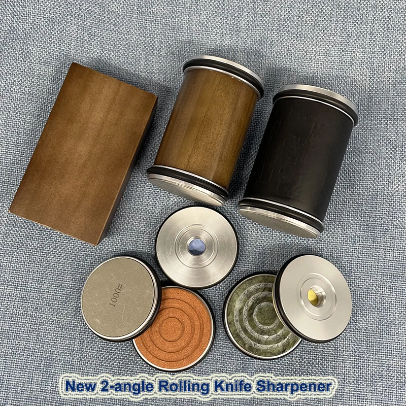 Knife Sharpener Kitchen Knife Sharpener Knife Sharpening Stone Rolling Knife Sharpener For Straight Edge Knife Sharpener Kit With 15/20&deg; Degree Magnetic Angle For Kitchen Knives Whetstone Set