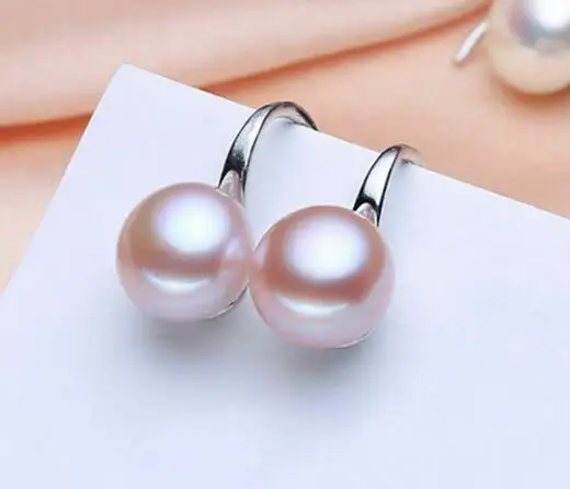 925 Silver Natural Freshwater Tahiti Pearl Earrings Jewelry 3