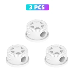 Magnetic Cable Management Clips - Adhesive Cord Holder for Desk, Nightstand, Car, and Office (White 3pcs)