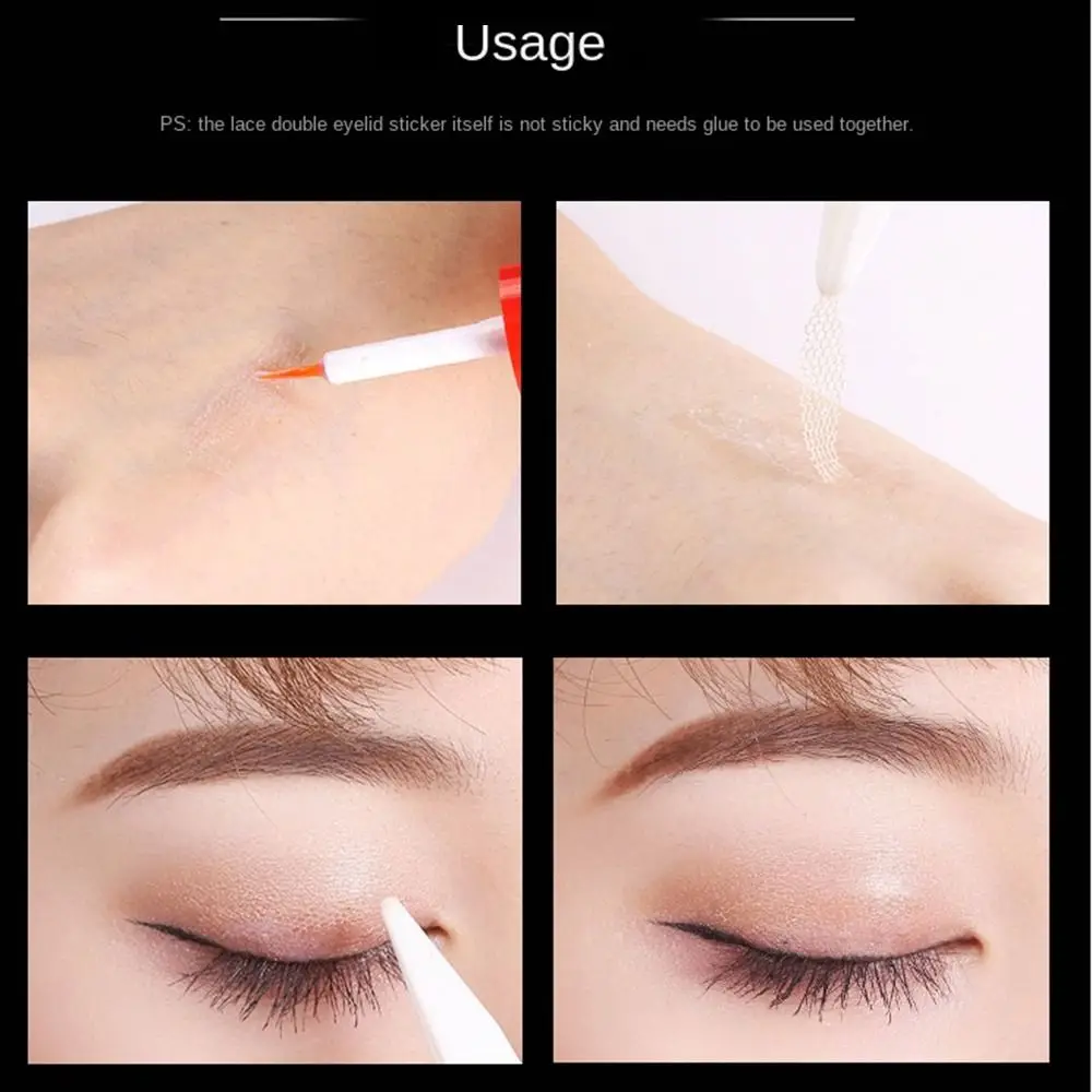Description Picture 5 of itemAuxiliary Tool Waterproof Makeup Tools Lace Paste Double Eyelid Tape Eyelid Tape Roll Lace Eyelid Sticker Mesh Eye Stickers