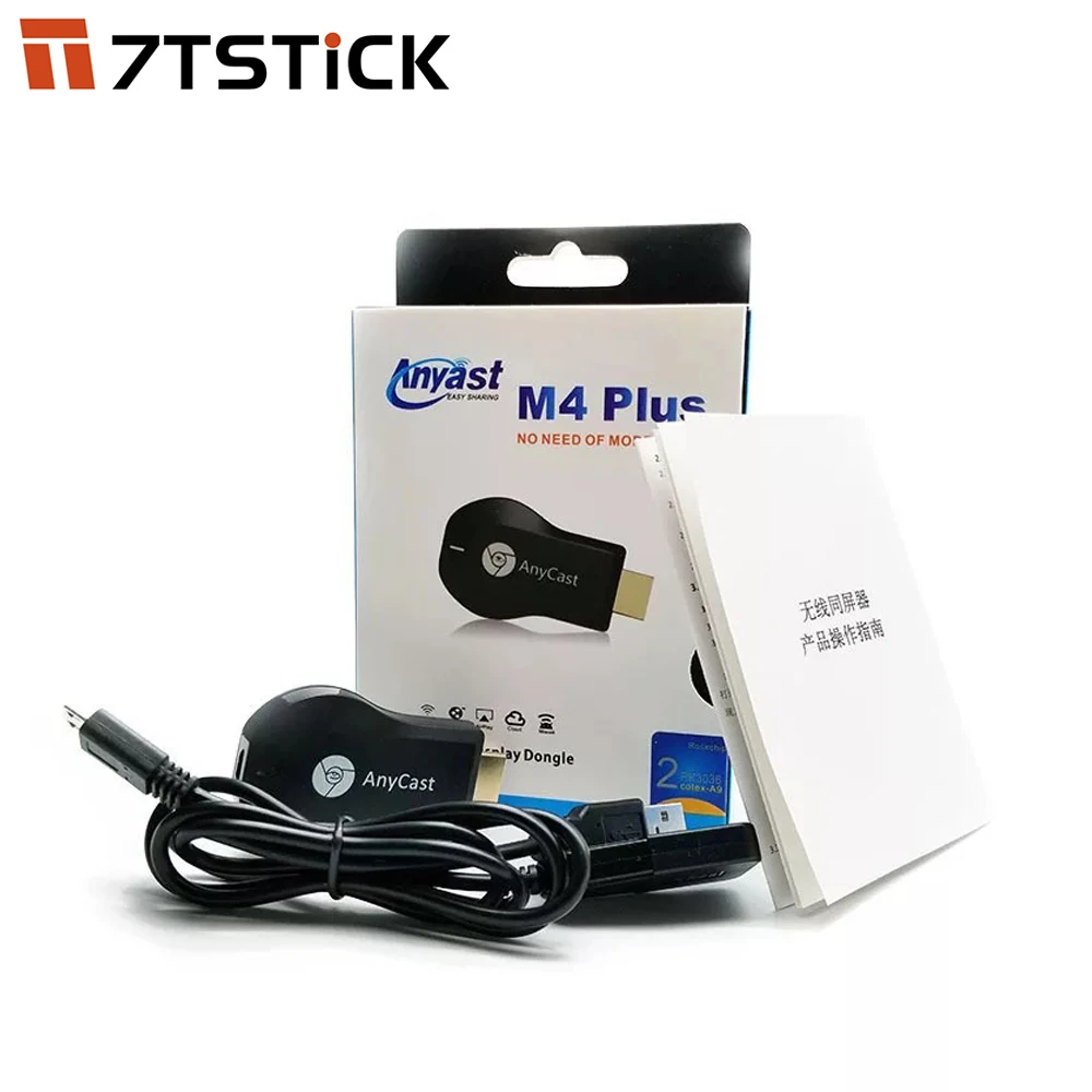 

Anycast M4 PLUS 1080P Wireless HD Portable Media Player Streamer Wifi Display Dongle for Projector Smartphone Tablets