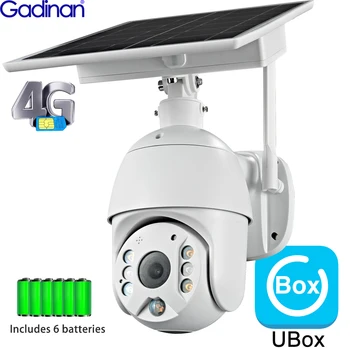 야외 UBOX 감시 카메라, CCTV 보안 컬러, 야간 투시경, 리모컨 IP, 5MP, 4G, WIFI, PTZ, 태양광, 2MP, 1080P