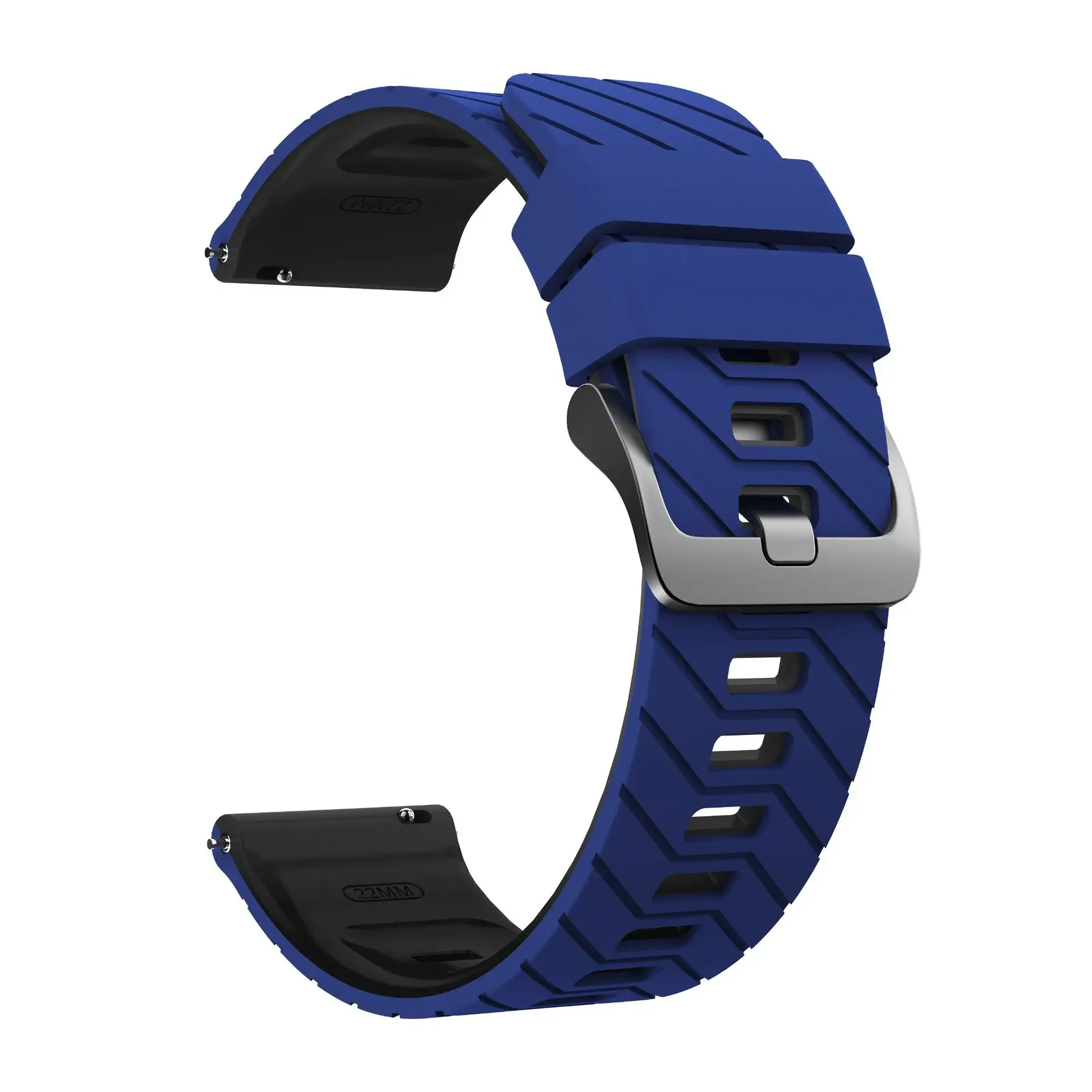 22mm Silicone Breathable Sports Watch Strap