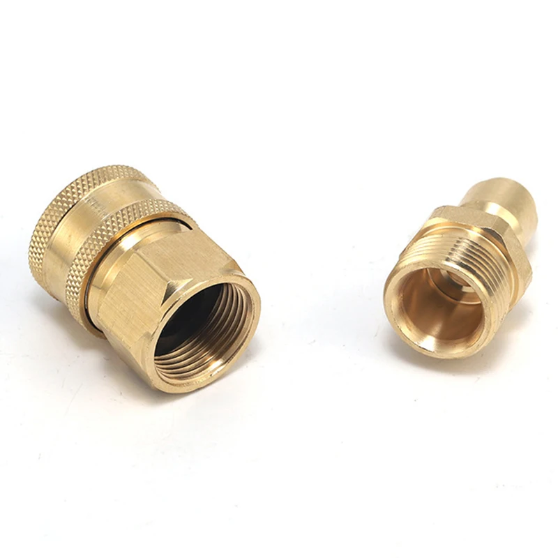 ESSENTIAL WASHER Garden Hose Quick Connect Hose Fittings - New One-Hand  Operation Design 3/4 Inch Stainless Steel Water Hose Quick Connect Set  Garden