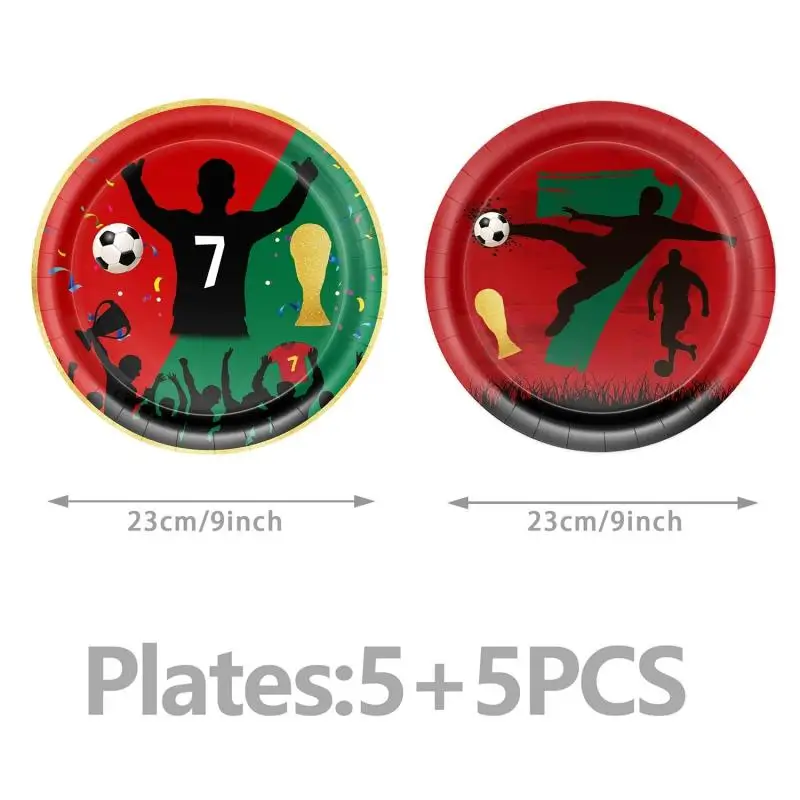Fußball-Geburtstagsdekoration Fußball-Sport-Thema Tischgeschirr Becher Teller Luftballons Hintergrundbanner Geschenktüten Kinder-Geschenk Partyzubehör – Detail 13