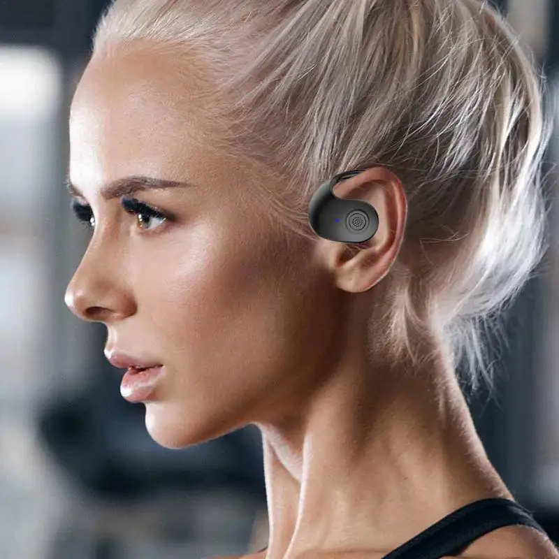 Bluetooth Earpiece V5.4 Single Ear Bluetooth Headset, With Noise Cancellation And Microphone Compatible, For iPhone & Android