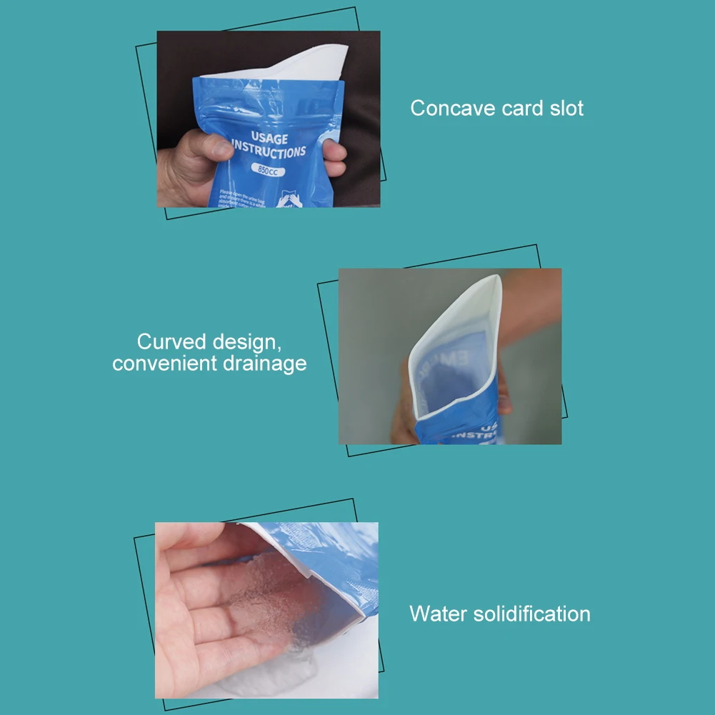 Disposable Urine Bag 30-1PCS Outdoor Emergency Urine Bags 850ml Disposable Travel Mini Mobile Toilet Portable Urinal Bag For Female Baby Male Vomiting