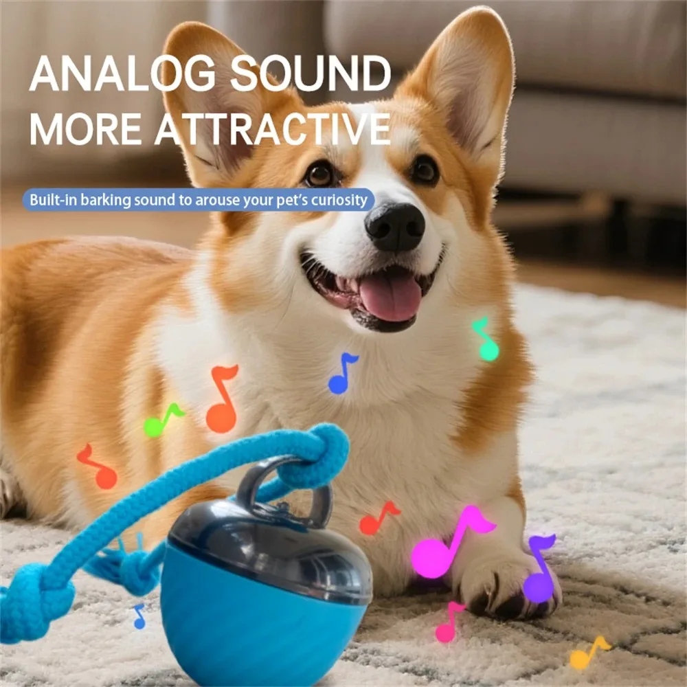 Interactive Pet Toy Automatic Ball with Rechargeable Tail