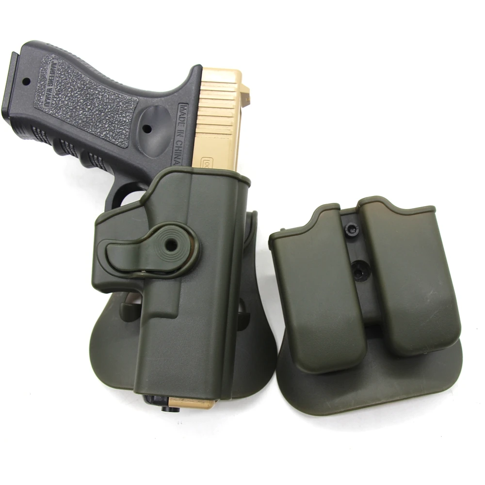Tactical Gun Pistol Holster For Glock 17 19 Airsoft Right Hand Belt