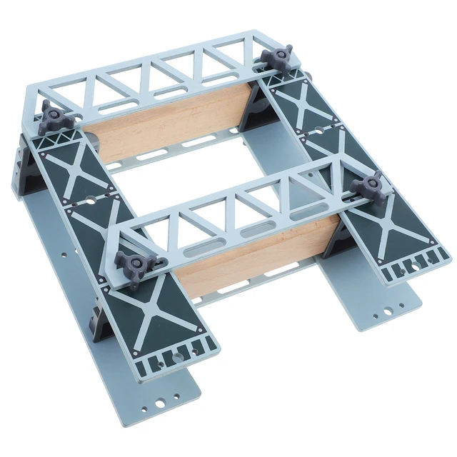 Wooden Train Bridge Compatible Track Double Layer Easy Assembly Educational Toy Model Train Remote Control 6