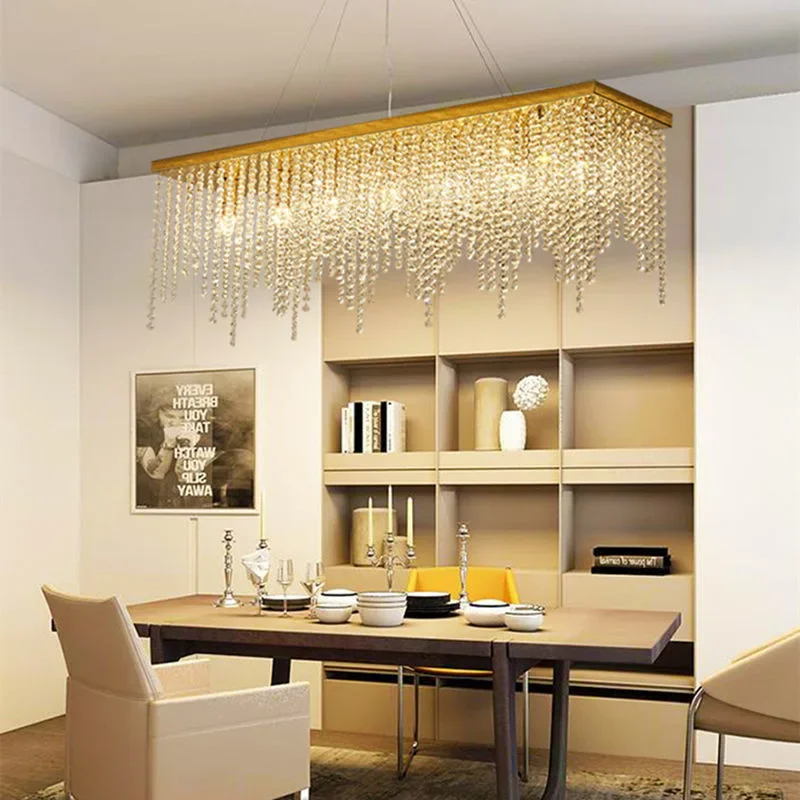 BESTIER Moderno cristallo goccia di pioggia lampadario illuminazione a incasso LED plafoniera lampada a sospensione per sala da pranzo bagno camera da letto soggiorno 8 GU10 LED Lampadine richiesto