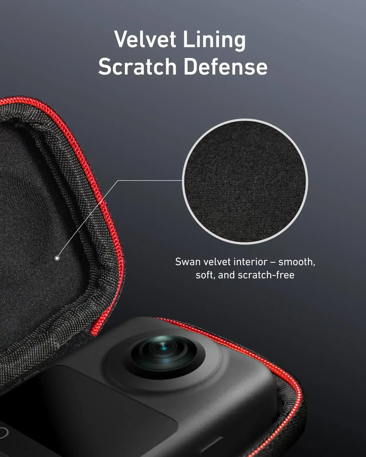 Mini Protection Bag Brushed Half Open Quick Release Carrying Case Storage Bag Fo