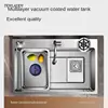 Luxury Silvery 304 Stainless Steel Waterfall Kitchen Sink High Quality Large Single Slot Multifuctional Sink Waterfall Faucet 5