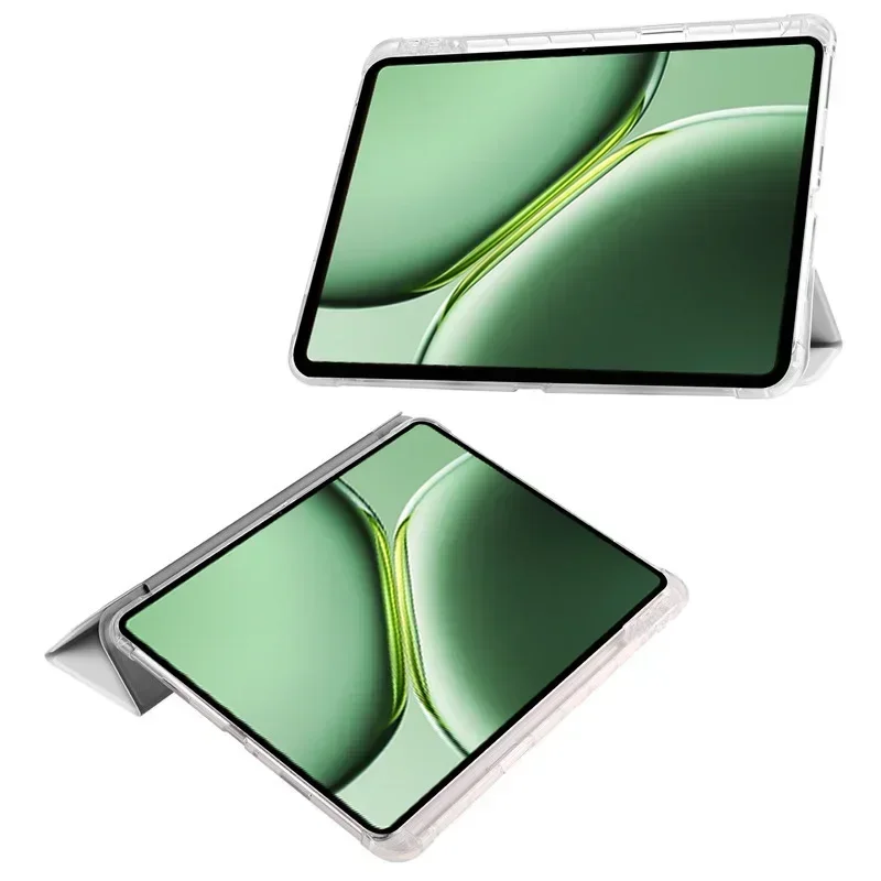 Premium Trifold PU Leather Tablet Case with Stand and Pencil Holder, Soft Back Design