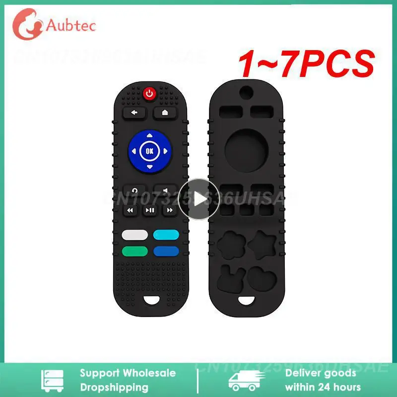 

1-7 шт., силиконовые игрушки-грызунки для детей 6-12 месяцев