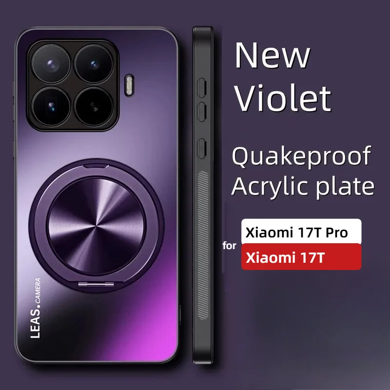 Luxury Frosted Rugged Armor Case with Rotating Bracket Cover