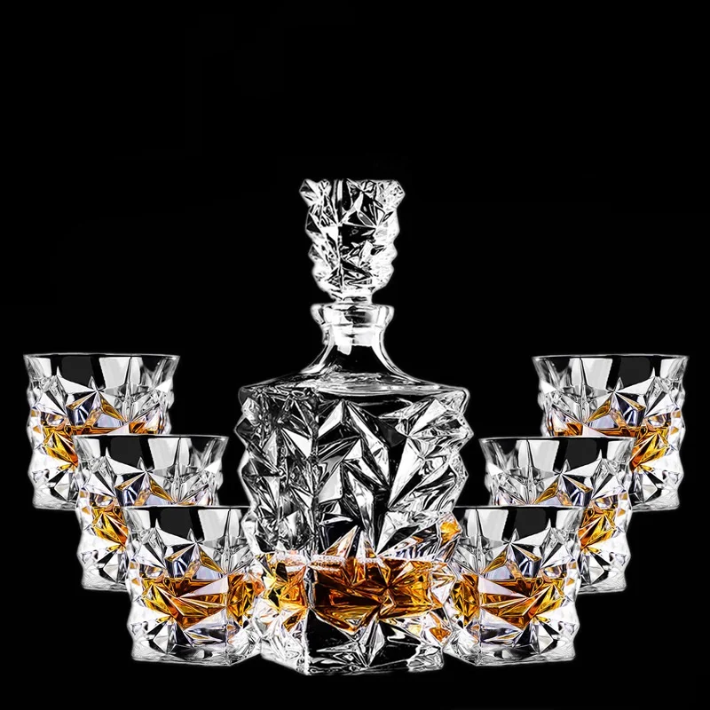 Wine Aerator Pourer Whiskey Decanter Set Wine Aerator Decanter EWAYS-Crystal Glass Bottle, Wine Decanter, Whiskey, Liqour Pourer, Home Bar Vodka Beer Bottle Jar, JR