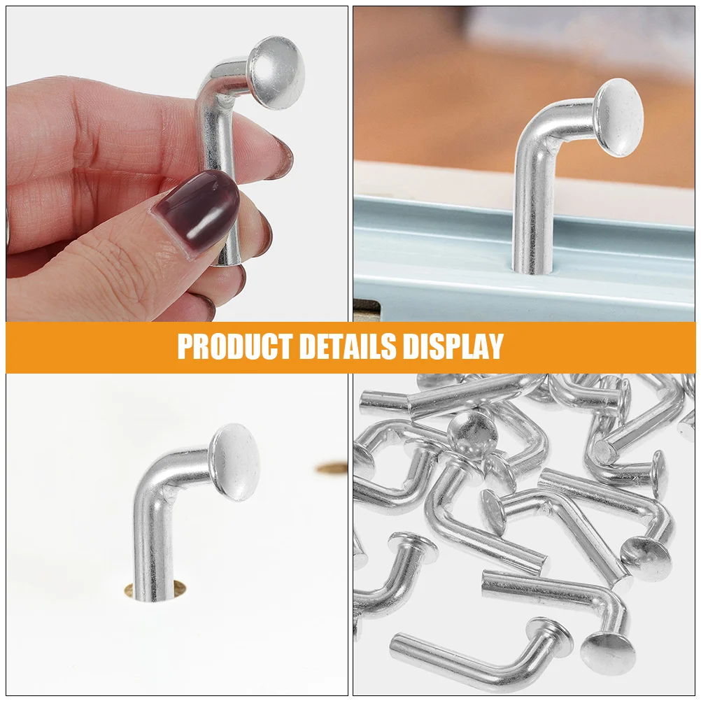 50 Pcs Shelves Accessories Pallet Rack Universal Drop Pin Racking Hooks Bristle