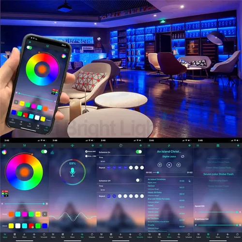 TV 백라이트 블루투스 USB RGB LED 테이프 조명, SMD 5050, 유연한 USB DC 5V 리본 다이오드, RGB LED 스트립 장식 램프, 1M, 2M, 3M, 4M, 5M 3
