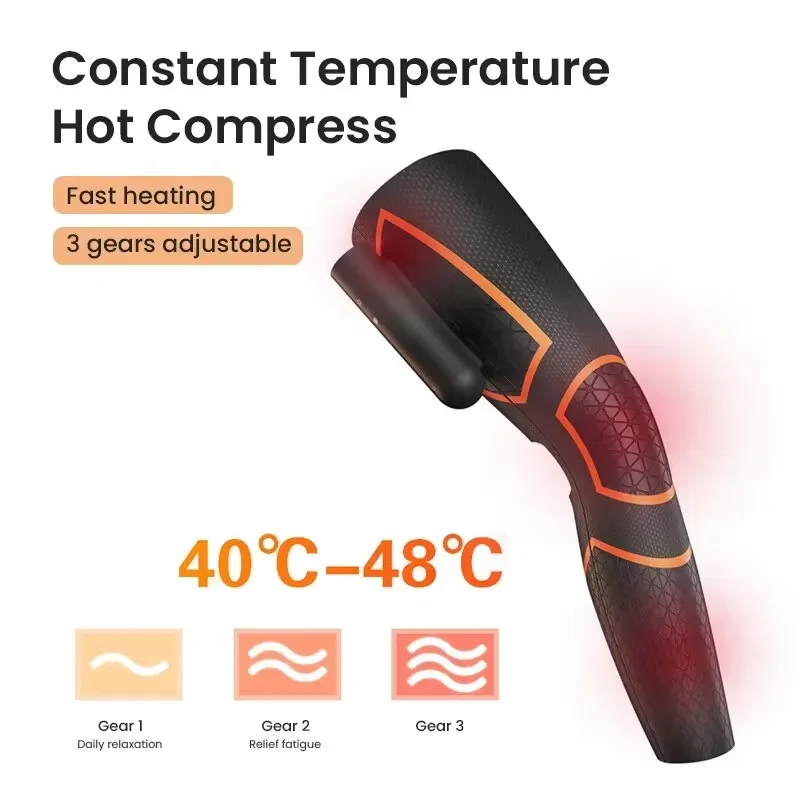 Air Compression Massager Rechargeable With Heating Function Leg Pneumatic Boots Muscle Relaxation Massage For_voghion.com