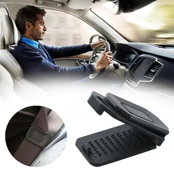 Clip Universale Regolabile per Cintura di Sicurezza, Design Antiscivolo, Comfort per il Collo, Accessorio Essenziale per la Sicurezza in Auto, Adatto per Lato Sinistro e Destro, Ideale per Viaggi in Famiglia