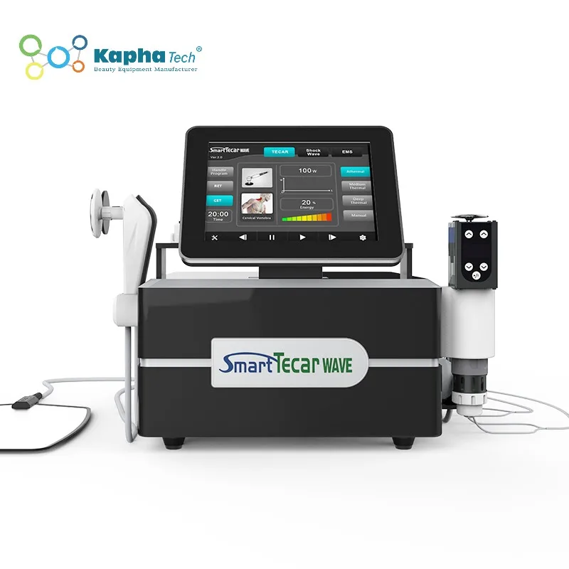 448Khz Indiba Smart Tecar Wave Capacitivo Trasferimento Di Energia Resistivo Combina Shockwave Ems 3 In 1 Macchina Per Fisioterapia