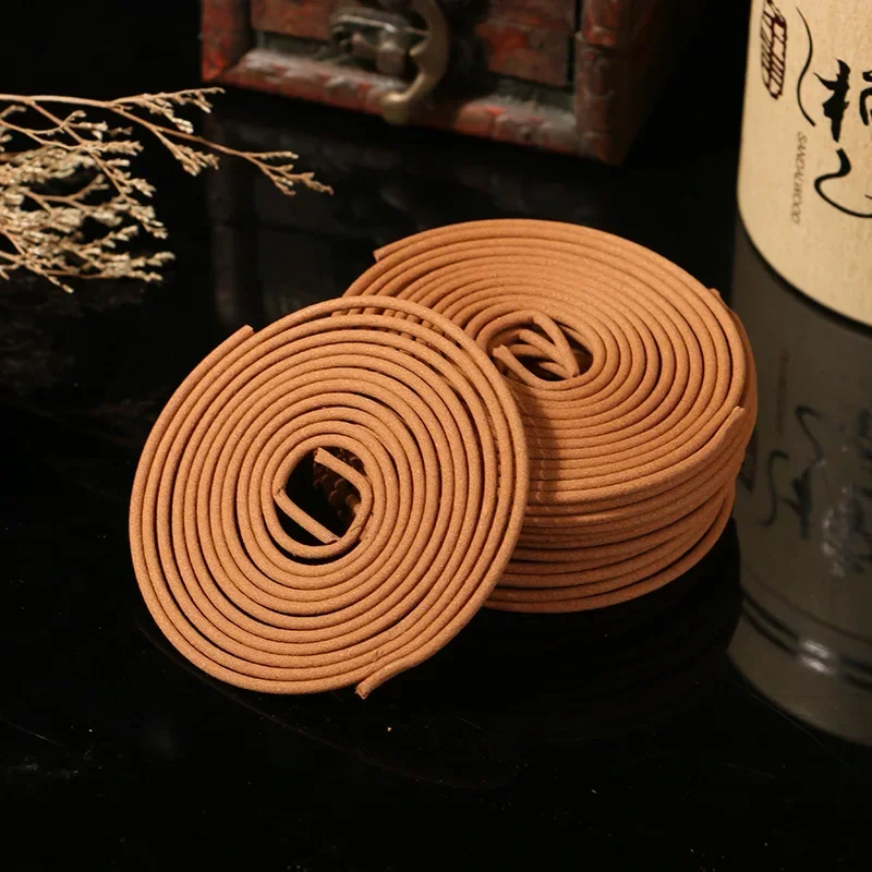 Natural Handmade Sandalwood Coils Incense Aromatherapy Kitchen WC Bedroom Bathroom Antisetic Refreshing Incenses 120Plates/Box palo santo incense sticks,sage incense sticks