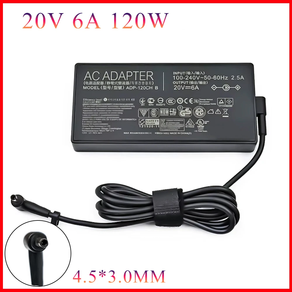 20V 6A 120W 4.5X3.0mm ADP-120CH B AC Adapter Laptop Charger for Asus UX564EH UX564EI UX564PH M6500QB M6500QH M6500QE M6500QC power adapter,laptop charger