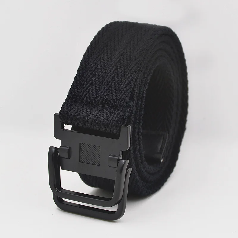 남녀공용 캔버스 벨트, 범용 합금 버클 전술 벨트, 캐주얼 패션 청바지 장식, 3.8cm, 신제품