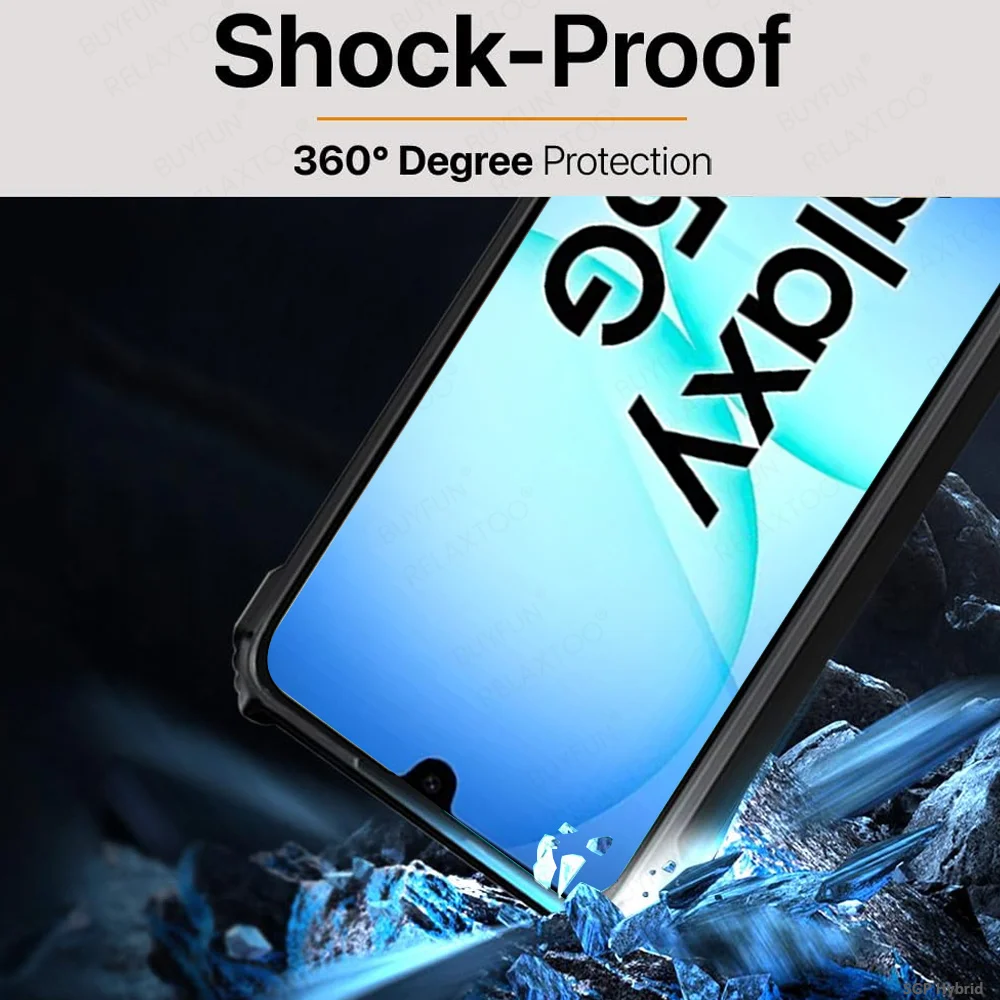 Acrylic Transparent Shockproof Phone Case - Hard PC+TPU Back, Clear Protective Cover