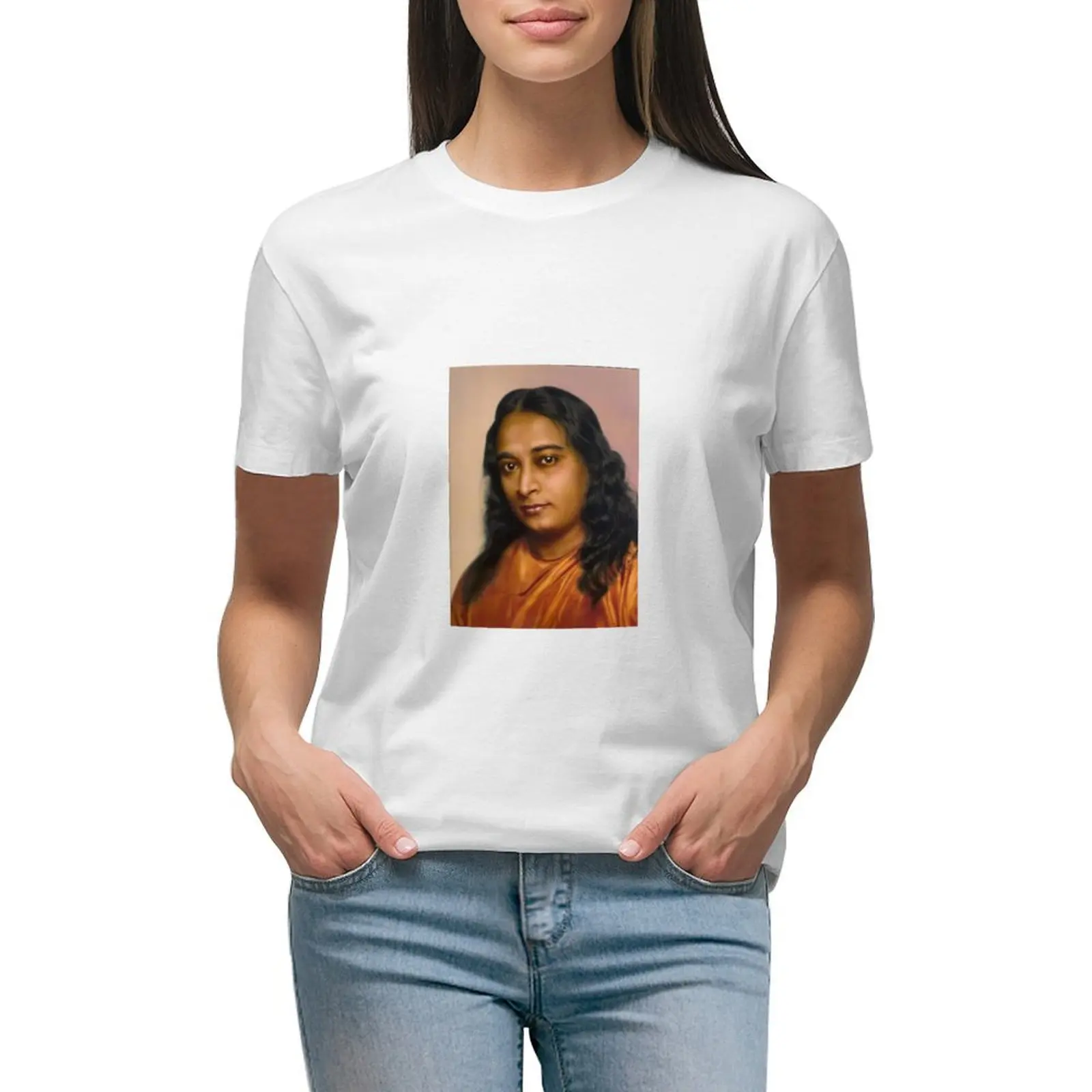 

Paramahansa Yogananda T-shirt cute clothes tees oversized workout shirts for Women
