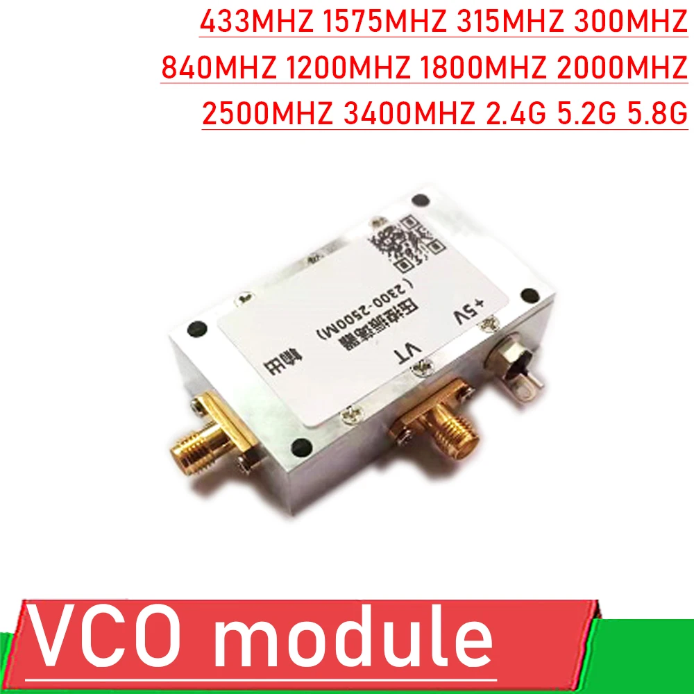 

100M - 6GHz VCO RF voltage controlled oscillator linear frequency sweep signal source FM radio VHF WIFI FM radio GPS Drone SDR