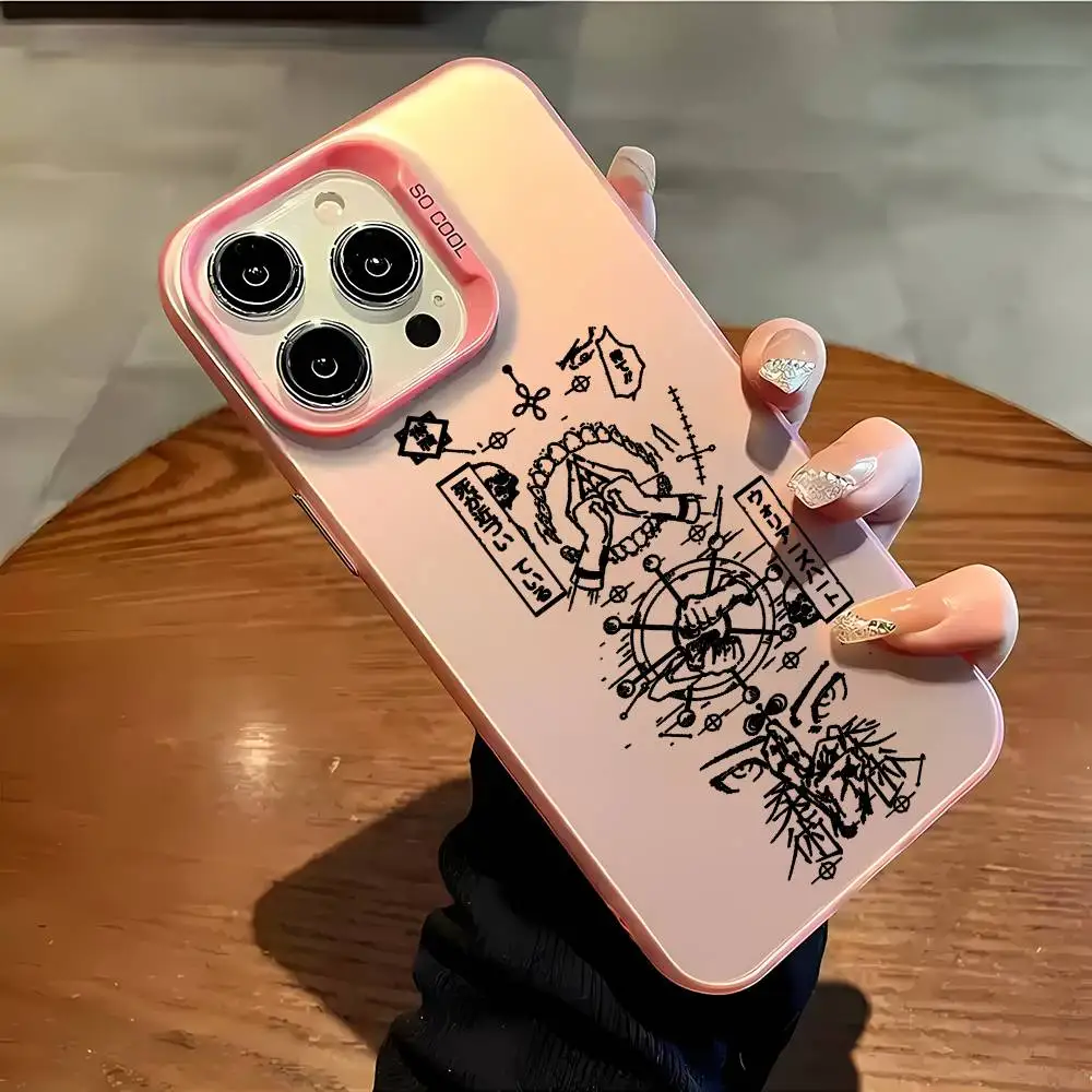 Aurora Laser Shockproof Anime Jujutsu Kaisen Phone Case - Multicolor  Cover