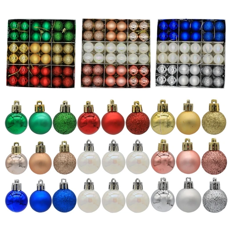 

Подвески в виде елочных шаров, 72 шт./кор., рождественские безделушки, шары, украшения