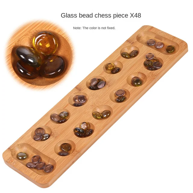 Novidade Mancala Jogo Criativo Africano Gem Xadrez Com 48 Pedras De Vidro  Casa Brinquedos Interativos Para Pais E Crianças Qx2d - Brinquedos  Matemáticos - AliExpress