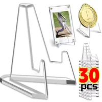 Clear Acrylic Coin Display Stand Holders idol Photo Holder Stands Easel Card Commemorative Challenge Capsule Medal Support Rack 1