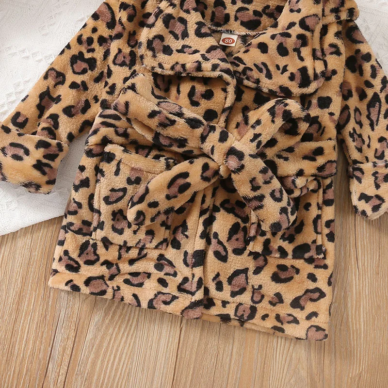 Children Flannel Pajamas New Boys CFlannel Robe Autumn Winter Warm Soft Kids Bathrobe Baby Girl Homewear Child Sleepwear