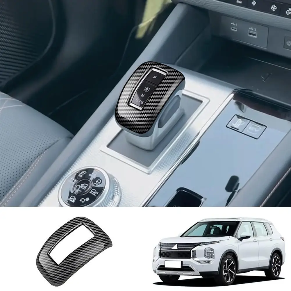 

Gear Shift Knob Cover For Outlander 22-23 Models Car Accessories Interior Parts Peach Wood Grain Carbon Fiber Trim Decorati G3K9