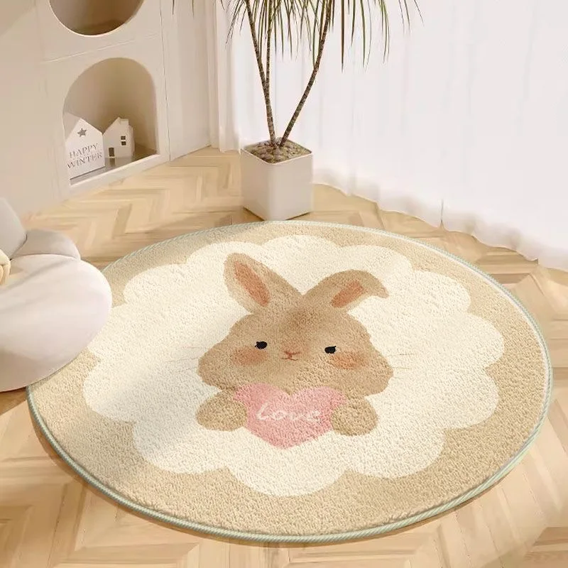 Round Carpet 1PC VIKAMA Living Room Plush