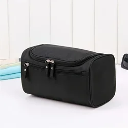 Men's Portable Travel Toiletry Organizer - Large - Capacity Outdoor Business Bag (Black)